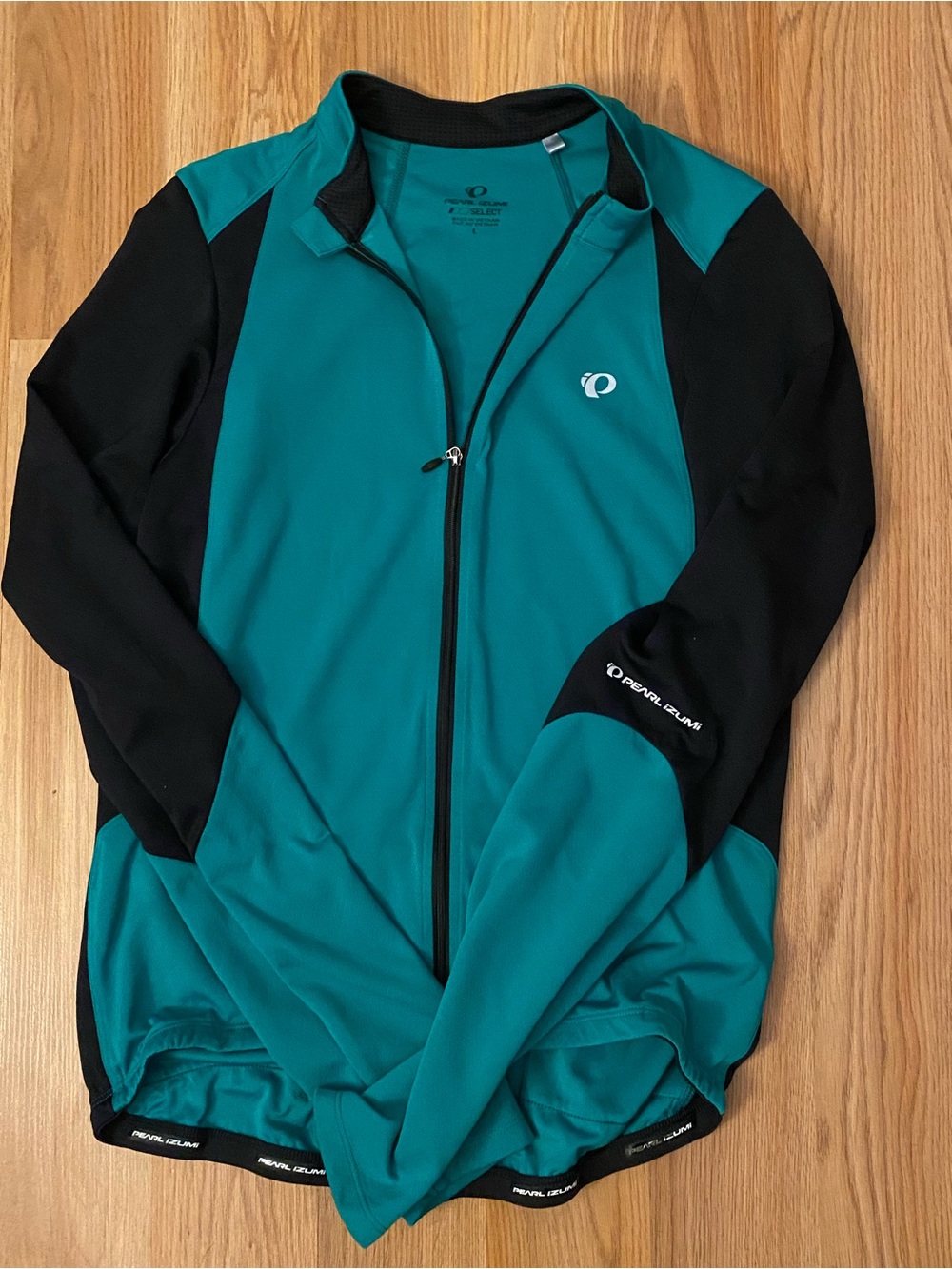 Pearl Izumi Men's Teal and Black Lightweight Cycling Jacket